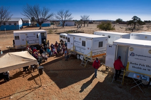The Batho Pele Project Mobile health clinic at Gasese Village The Batho Pele Project Mobile health clinic at Gasese Village
