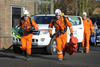 rescue team running to the rescue