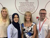 l-r carina cooper-glanville, bhf, shamim patel from hcml, and hadie wynne, and mark dean, also from bhf