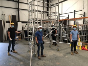 Protecting scaffold tower users from coronavirus