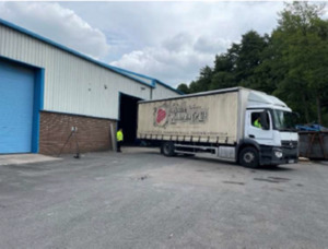 The HGV was being reversed into the warehouse