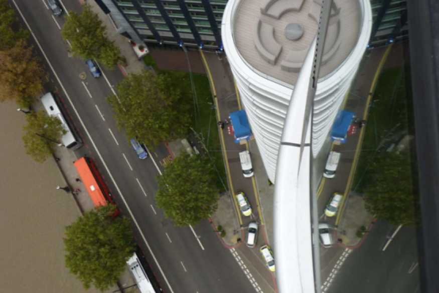 Man killed by falling penthouse window